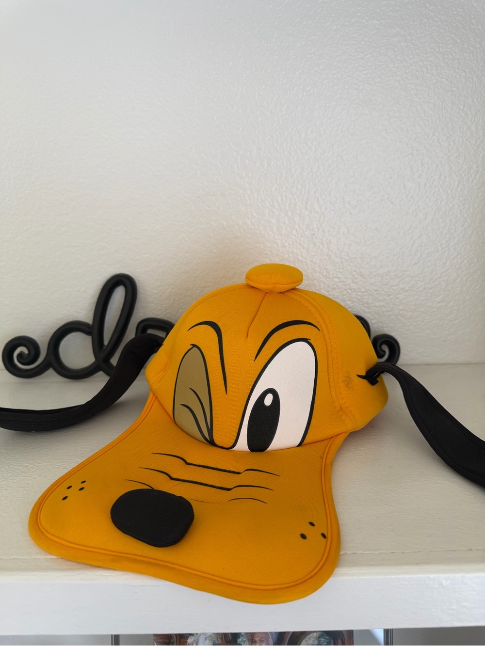 Vintage Walt Disney World Winking Pluto Hat Soft Foam Face Adult CLEAN CONDITION